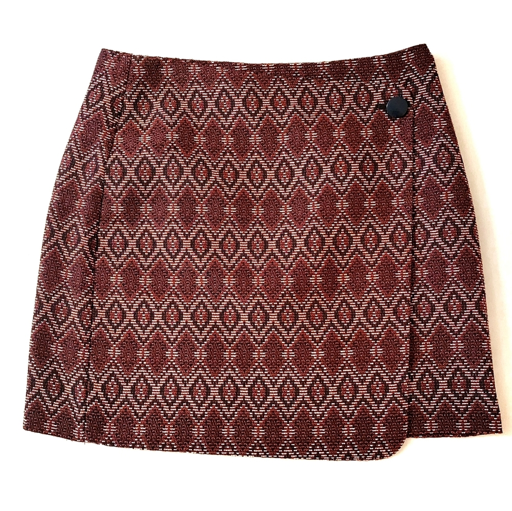 LOFT Aztec Wrap Skirt
